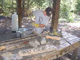 Boot branding at Clark's Fork